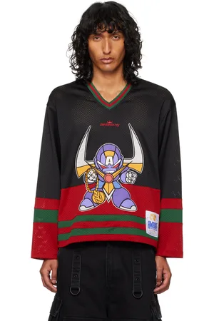 AWAKE NY Black Robo Hockey Jersey T-shirt