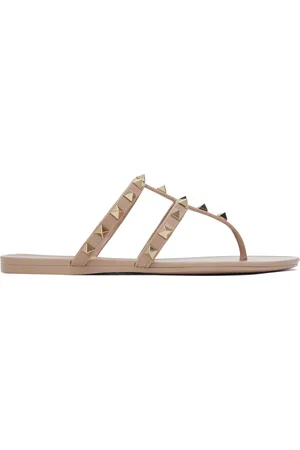 VALENTINO GARAVANI Taupe Summer Rockstud Sandals