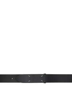 Maison Margiela Black Four Stitches Belt
