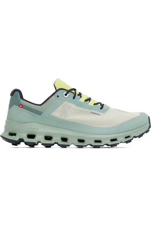 On Running Green Waterproof Cloudvista Sneakers