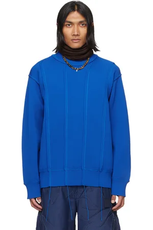 SACAI Blue Pinched Seam Sweater