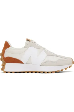 New Balance Beige & Orange 327 Sneakers