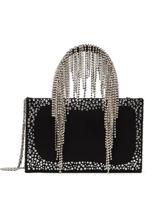 KARA Black Midi Constellation Fringe Bag