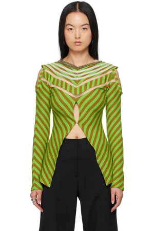 Kiko Kostadinov Green Panoply Top