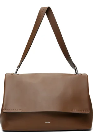 Max Mara Brown Archetipo Leather Bag
