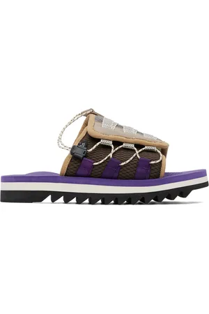 SUICOKE Brown & Purple DAO-2ab Sandals