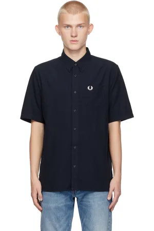 Fred Perry Navy Oxford Shirt