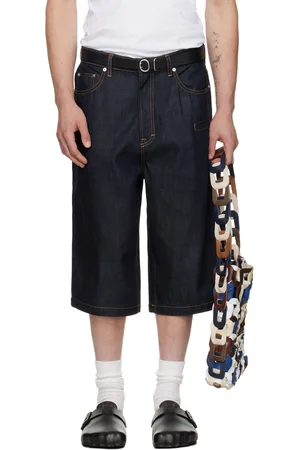 Still Kelly Blue Raw Denim 6 Pocket Shorts
