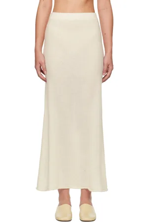 Lauren Manoogian Off-White Bell Maxi Skirt