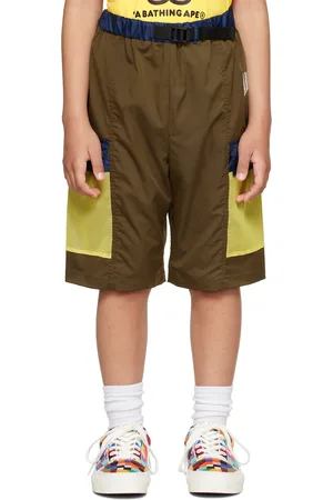 BAPE Kids Khaki Pocket Shorts