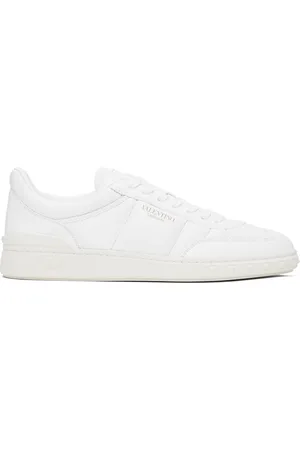 VALENTINO GARAVANI White Upvillage Padded Leather Sneakers
