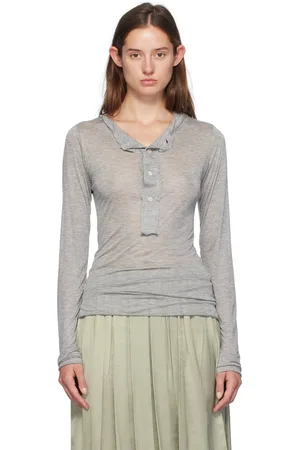 Edward Cuming Gray Raw Stack Henley