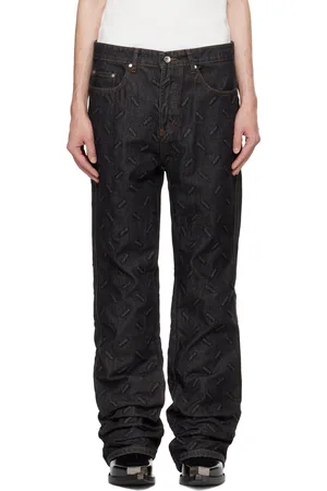 Who Decides War Black Thread Plate Jeans