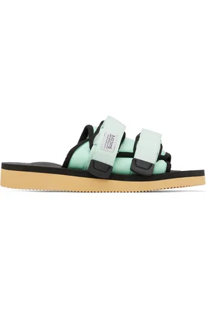 SUICOKE Blue & Black MOTO-Cab Sandals