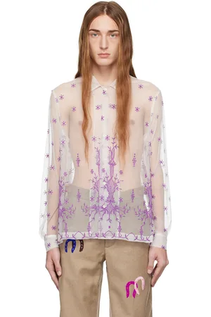 BODE White Lavandula Shirt