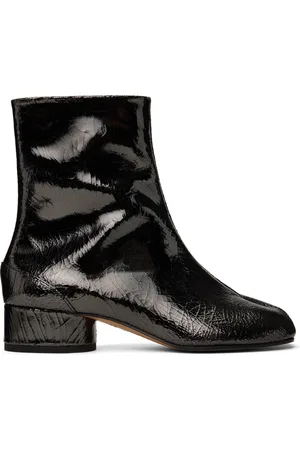 Maison Margiela Gunmetal Tabi Mirror Boots