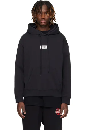 Maison Margiela Black Unbrushed Cotton Hoodie