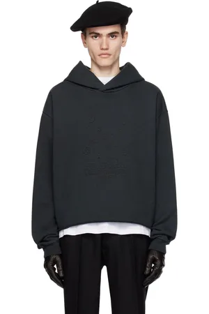 Maison Margiela Black Embroidered Hoodie