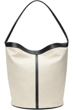Recto Off-White Canvas Large Bucket Bag