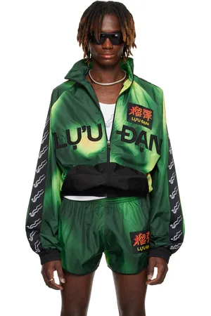 LU’U DAN Green L-D Windbreaker Track Jacket
