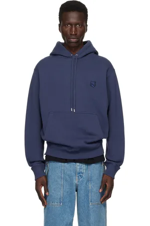 Maison Kitsuné Navy Bold Fox Head Hoodie