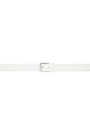 Maison Margiela White Pin-Buckle Belt