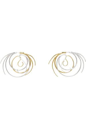 Panconesi Silver & Gold Vortice Large Earrings