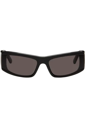 Balenciaga Black Rectangular Sunglasses