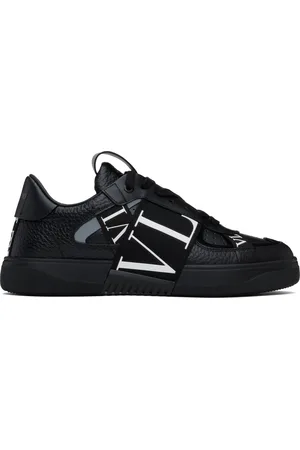 VALENTINO GARAVANI Black Low-Top Calfskin VL7N Sneakers