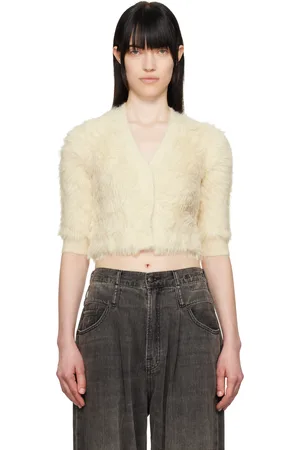 R13 Off-White Balloon Cardigan