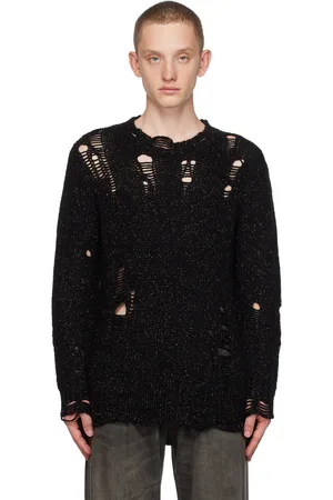 R13 Black Grunge Sweater