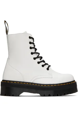 Dr. Martens White Jadon Platform Boots