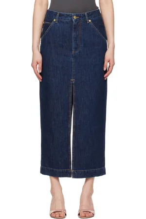 DARKPARK Blue Erika Denim Midi Skirt