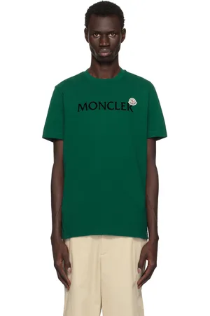 Moncler Green Flocked Logo T-shirt