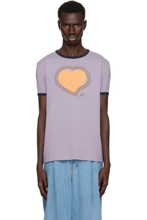 DRIES VAN NOTEN Purple Archive Print T-shirt