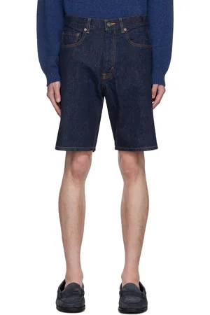 Beams Indigo Relaxed-Fit Denim Shorts