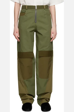 Spencer Badu Green Paneled Trousers