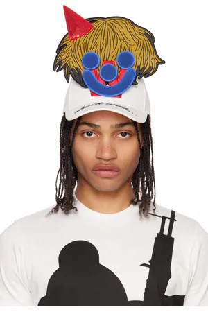 WALTER VAN BEIRENDONCK White Smiley Cap