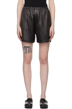 Filippa K Brown Glossy Shorts