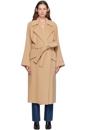 Sportmax Beige Virgin Wool & Cashmere Coat