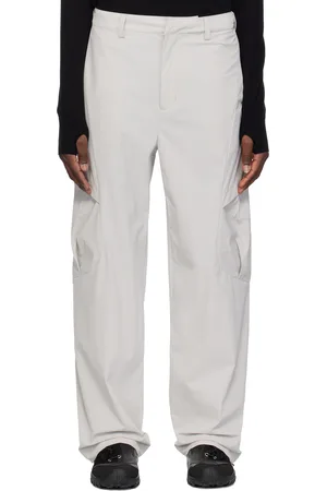 J EONGL I Beige Nylon Cargo Pants