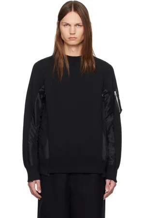 SACAI Black Paneled Sweatshirt