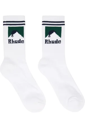 Rhude White Moonlight Socks