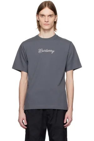 Burberry Gray Surfer Knight Cotton T-shirt