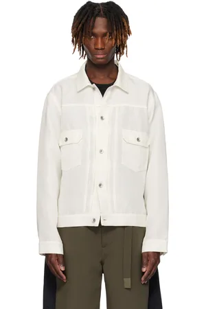 SACAI Off-White Double-Faced Silk Cotton Jacket