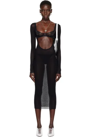 Jean Paul Gaultier Black Shayne Oliver Edition Midi Dress