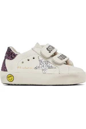 Golden Goose Baby White Old School Spur Sneakers