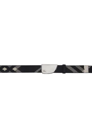 Burberry Black Shield Webbing Belt