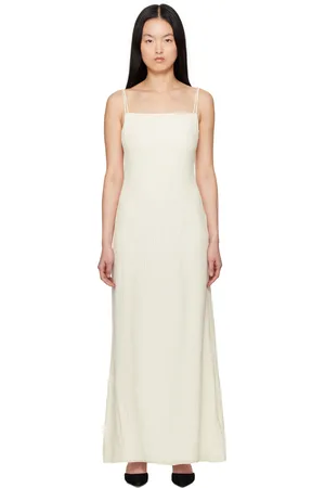 GABRIELA HEARST Off-White Avebury Slip Maxi Dress