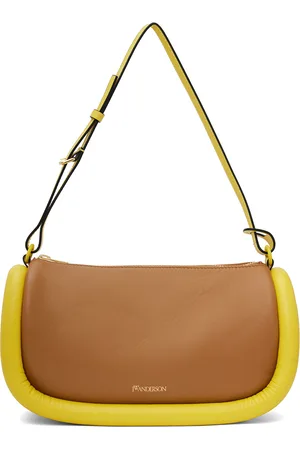 J.W.Anderson Brown & Yellow Bumper-15 Leather Crossbody Bag